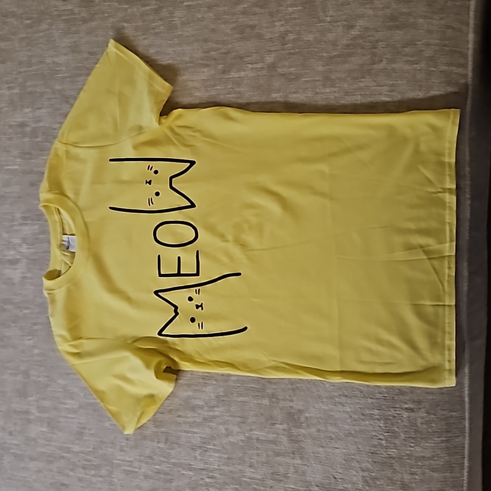 Gildan meow printed unisex tee shirt